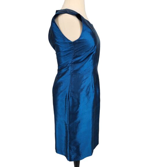 Vintage Worthington Embroidered Silk Sheath Dress Womens size 12 - Picture 5 of 7